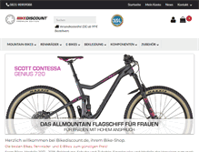 Tablet Screenshot of bikediscount.de